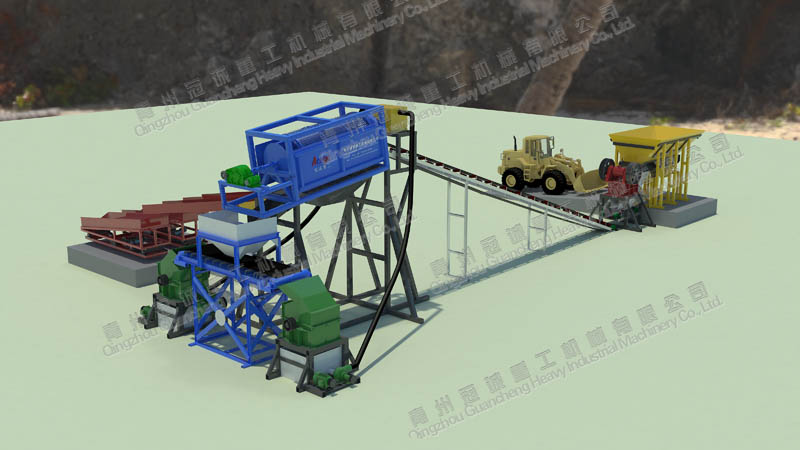 固定式淘沙金設備 固定式淘沙金設備