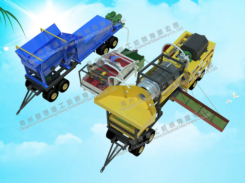 移動式砂金設備 移動式砂金設備