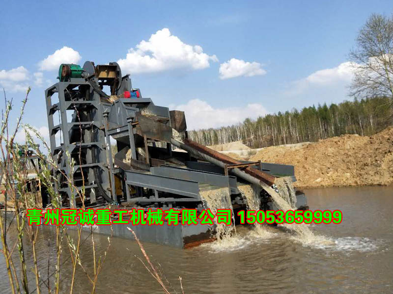 出口到俄羅斯的沙金設備正式投產