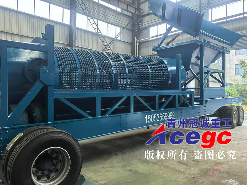 車載移動式滾筒篩沙金設備